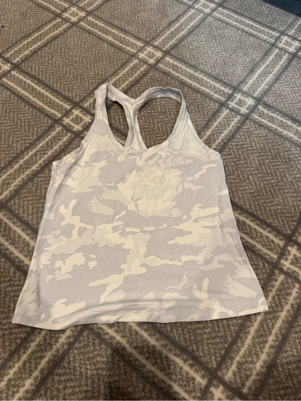 Lulu lemon Women's White Camo Racerback Tank Top - Picture 5 of 5